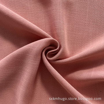 Smooth 100% Rayon Slub Effect Woven Fabric